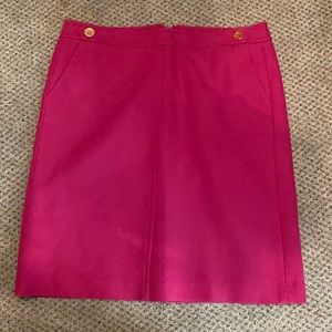bright pink talbots skirt